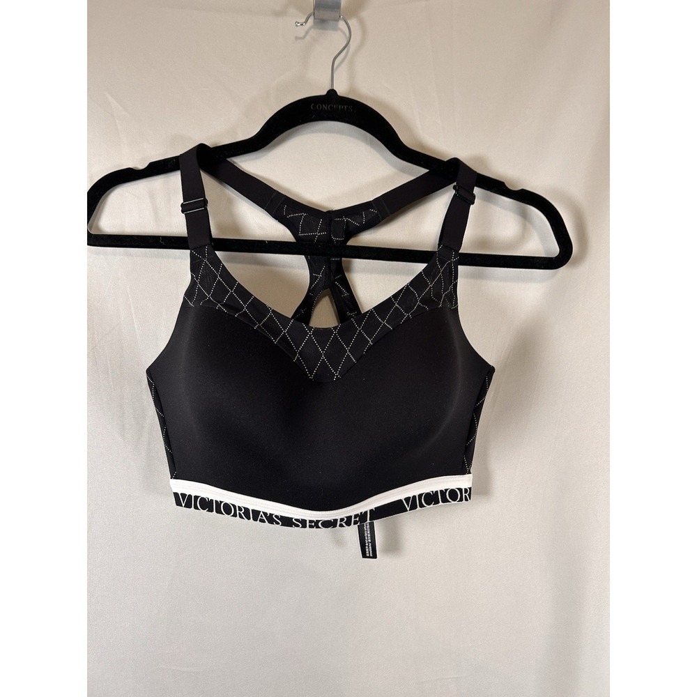 Incredible by Victorias Secret On Point Sports Bra 32DDD Racerback Black - Picture 5 of 8